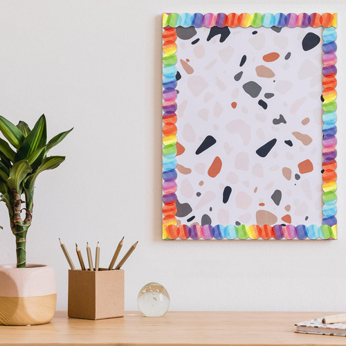 16 Círculos De Colores Con Bordes Magnéticos Troquelados .
