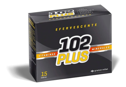 102 Plus Efervecente Vitaminas Minerales 15 Sobres