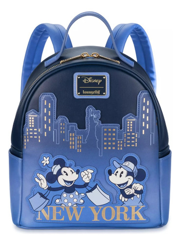 Loungefly Mickey Y Minnie Mouse New York Mini Backpack