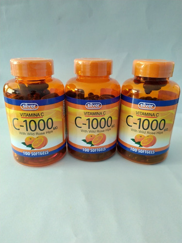 Vitamina C 1000 Mg Ros Hips 3 Tarros - Unidad a $3