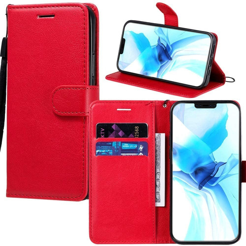 Funda Tarjetero Piel Para Samsung A22/m32 + Cristal 21d