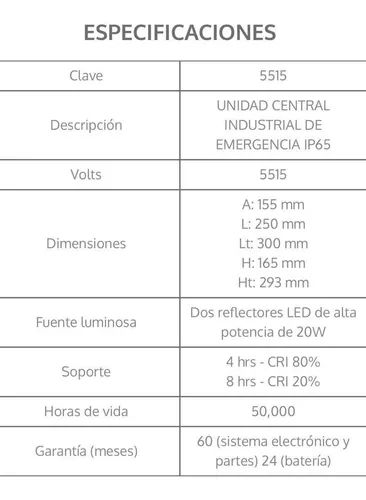 Lámpara de Emergencia LED - Durotest