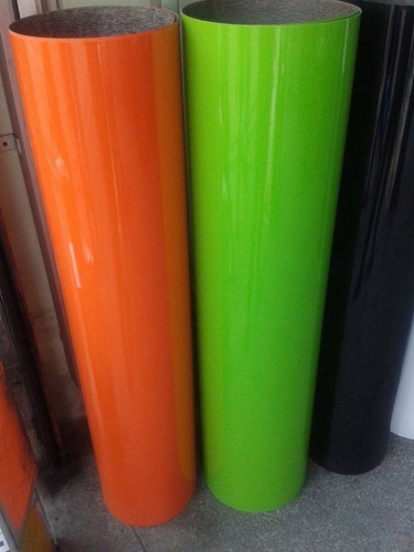 Formica Láminados Decorativos Verde Y Naranja Alto Brillo 