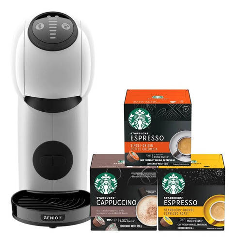 Cafetera Genio S White + Cápsulas Café Starbucks X6 Cajas | Cuotas sin  interés