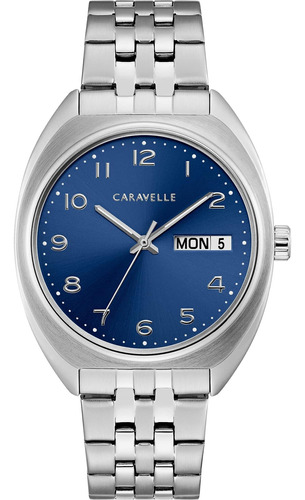 Reloj Hombre Bulova Caravelle 43c120 Acero Inox Dial Azul