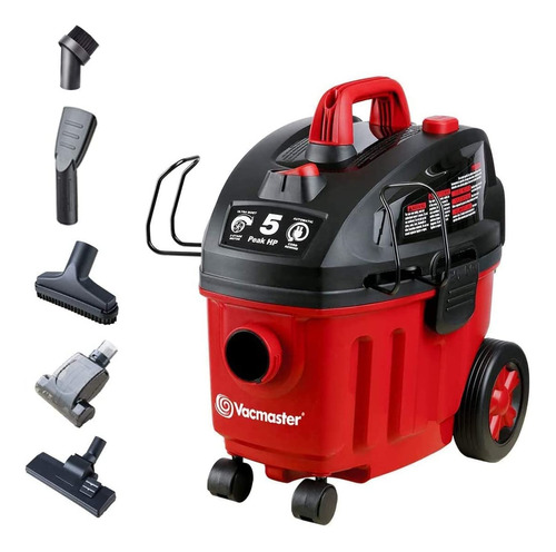 Vacmaster Vf408 Aspiradora En Húmedo Y Seco De 4 Galones Color Rojo