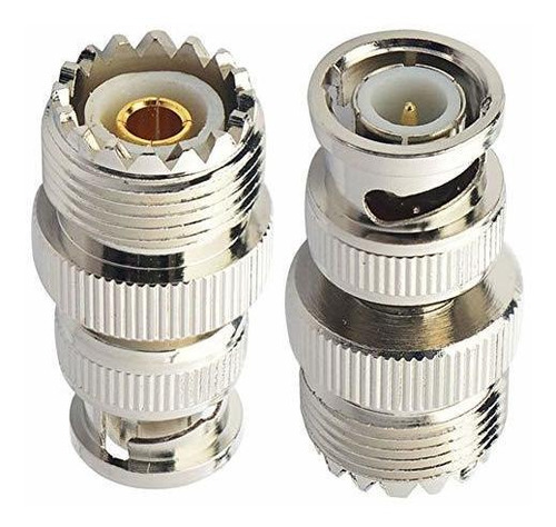 Adaptador Coaxial Boobrie Bnc Uhf Rf So239 Uhf Hembra, 2 Pie