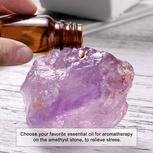 Cristal De Amatista En Bruto Para Sanación Y Meditación, 3.5
