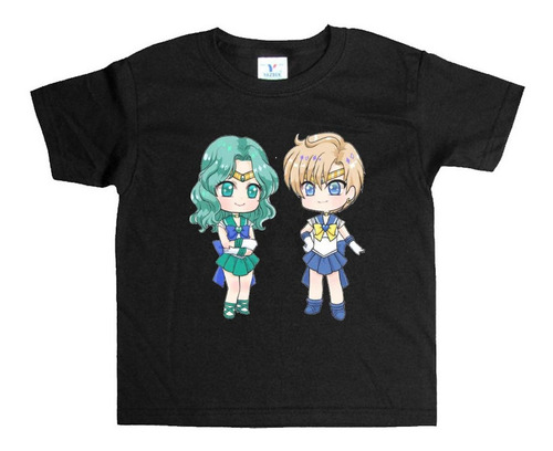 Remera Negra Niños Sailor Moon  R199