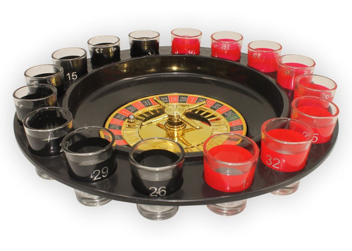 Ruleta De Tragos Con 16 Shot De Vidrio  - El Regalón