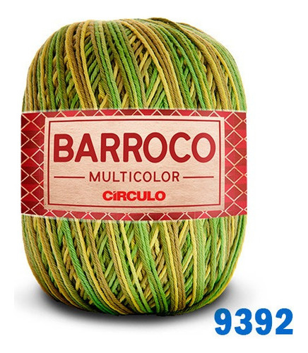 Barroco Multicolor Círculo 400g 452mts Cor 9392 - Trilha Folha
