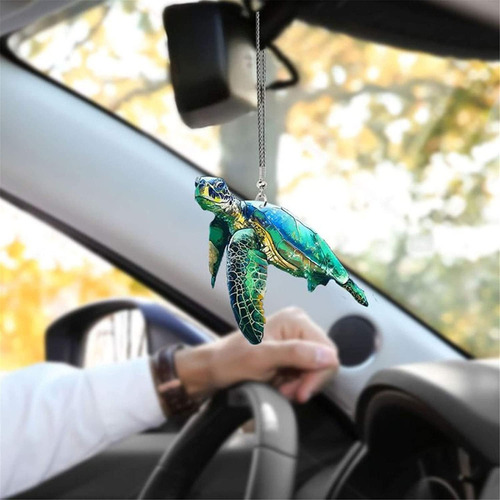 Adorno En Forma De T Flat Con Forma De Tortuga Marina Para M