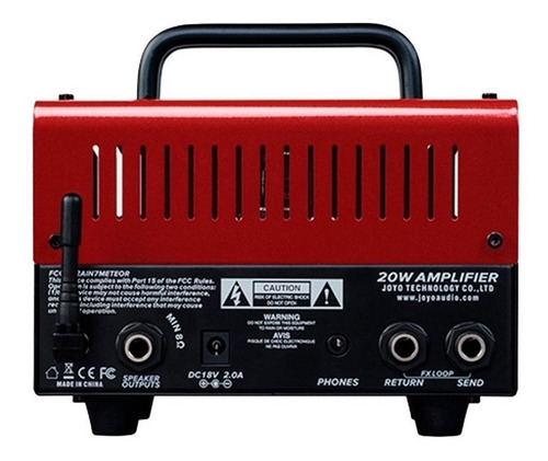 Imagen 3 de 3 de Amplificador Joyo Bantamp Jackman Transistor para guitarra de 20W color rojo/negro 110V/240V