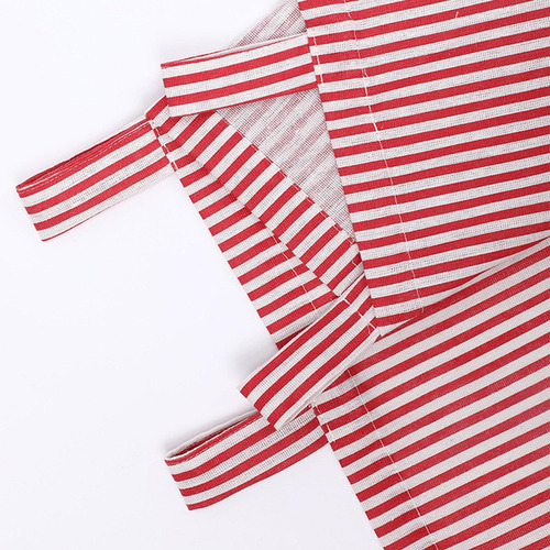 2 X 52x18 Pulgadas Chrismas Stripe Window Cenefa Ojal