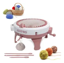 Comprar Máquina De Tejer, 48 Agujas, Tabla De Tejer Giratoria De Doble Punto, Máquina De Telar De Punto Doble, Bufanda De Punto, Sombrero, Calcetines, Telar Redondo Para Adultos Y Niños