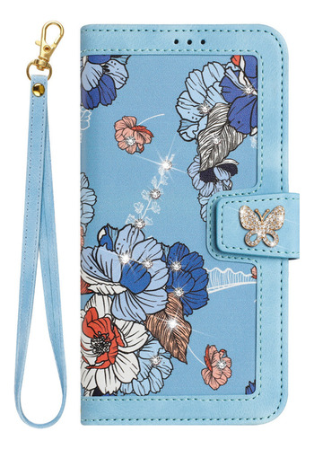 Funda De Piel Sintética Para Samsung Galaxy A56, A55, A35, A16, A26, A34, A54, S24, Fe, S25, Con Forma De Cartera Con Forma De Flor
