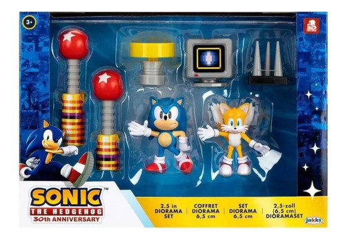 Sonic - Diorama Set 2,5 - Brinquedo Boneco Candide Original