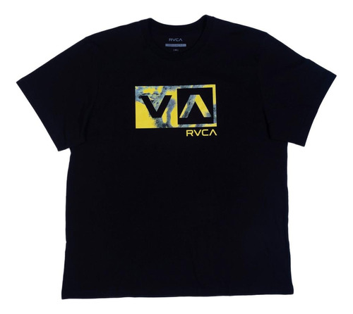 Camiseta Rvca Balance Box Ii Plus Size Sm23 Masculina Preto