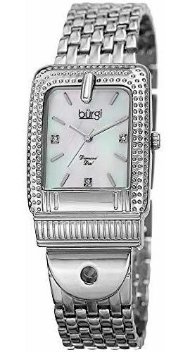 Reloj Casual De Acero Inoxidable De Cuarzo Para Mujer Burgi,