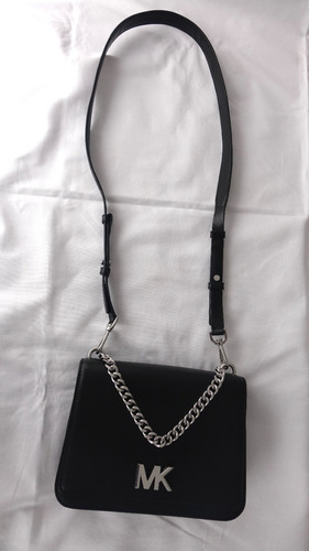 Cartera Michael Kors Cuero Modelo Mott Large Negra Nueva
