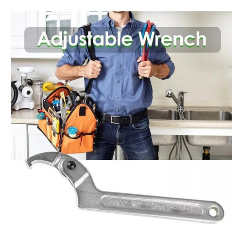 A Llave De Media Luna Ajustable Multifuncional De 19 A 51