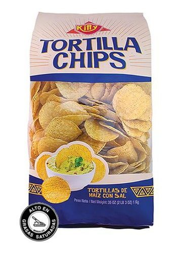 Kitty Tortillas Chips De Maiz 1 Kilo - Kg a $39700