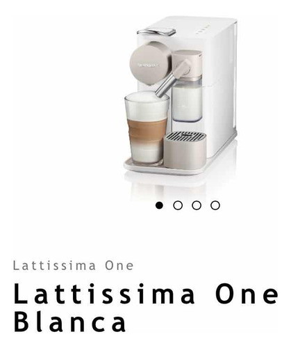 Cafetera Nespresso Latissima One Blanca