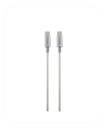 Imagem 3 de 5 de Cabo Usb-c Para Usb-c Eucc 15nb 3,0a 1,5m Nylon Branco