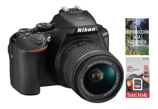 Cámara Nikon D5600 Af-p Dx 18-55mm F/3.5-5.6g Vr + Sdhc 16gb