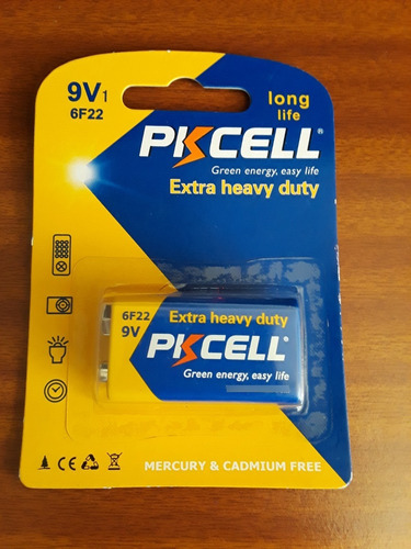 Pilas 9v Marca Pkcell  Extra Heavy Duty 6f22