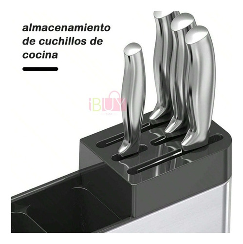 Portacuchillas Multifuncional De Acero Inoxidable