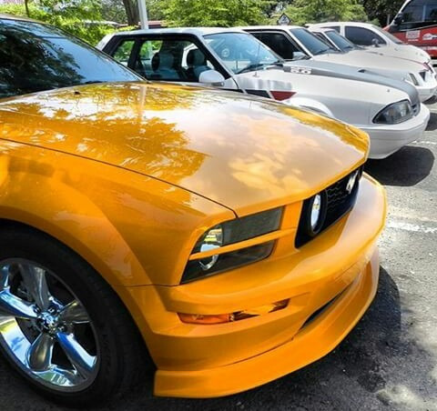 Imagen 2 de 9 de Spoiler Mustang Roush Y Entradas Vidrio Laterales 2007