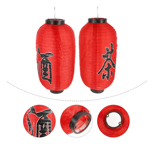 Farol Colgante Para Lámpara De Estilo Japonés, 2 Juegos