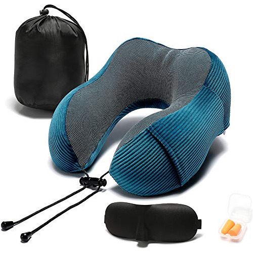 Almohada De Viaje De Espuma Viscoelástica Con Soporte Para L