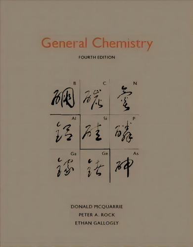 General Chemistry, De Donald A. Mcquarrie. Editorial University Science Books, Tapa Blanda En Inglés