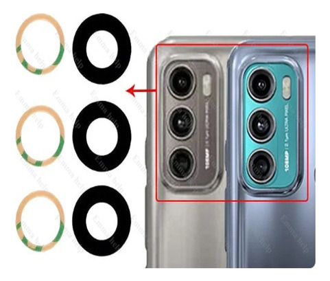 Repuesto Lente Camara Motorola G60, G60s + Adhesivo