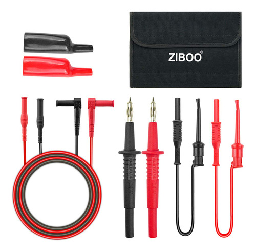 Ziboo Tl809 - Clips De Cocodrilo Envueltos Con Tapones De Pl