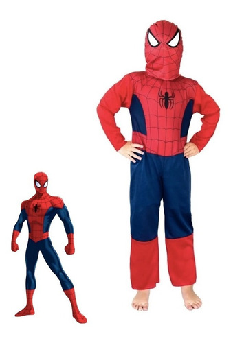 Disfraz Spiderman Hombre Araña Rojo Disney Original