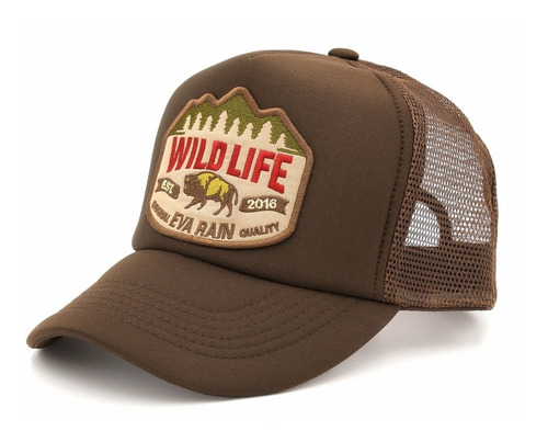 Gorra Trucker Leñador Bosque Wild Life Brown Eva Rain®