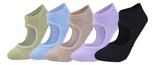 Viscal - 5 Pares De Calcetines De Yoga Para Baile De Ballet