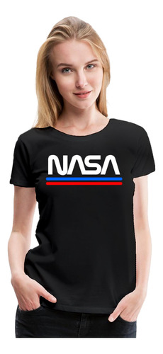 Polera Nasa Espacial Astronauta Moda Mujer 