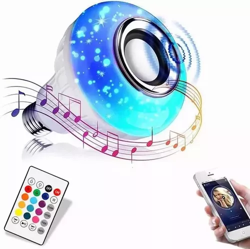 Foco LED inteligente RGB con bocina Bluetooth 6,5 W Steren LAM-BOC