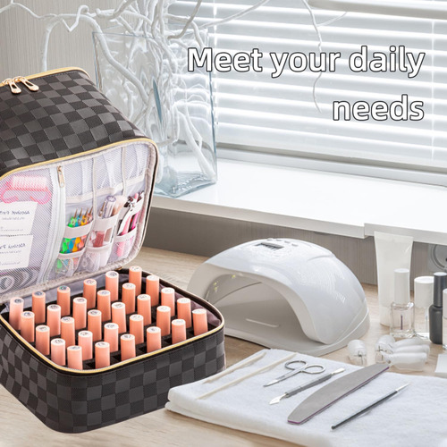 Portable Nail Polish Organizer Bag With Uv Light Case - Cci