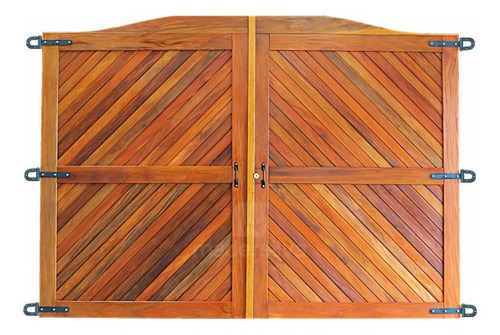 Portão De Madeira Modelo Ms 40 - 2,15m X 3,00m