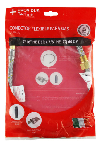 Flexible Gas De Alta Presión (7/16 X 7/8 He Hilo Izq)