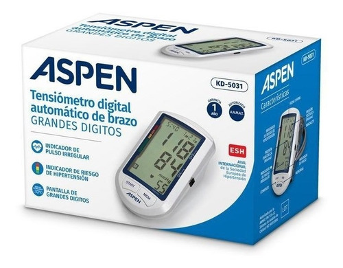 Imagen 3 de 5 de Tensiometro Digital Aspen Kd-5031 Automatico De Brazo
