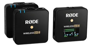 Sistema de micrófono inalámbrico Rode Go Ii USB-c de doble canal negro