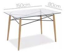Comprar Mesa De Comedor Eames Glass Rectangular De Vidrio