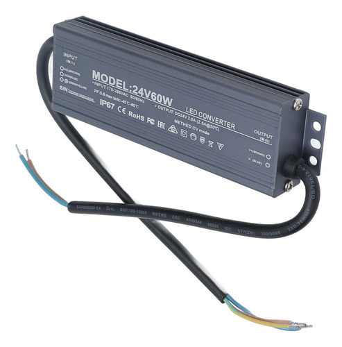 Transformador De Alimentação De Luz Led Ip67 À Prova D'água