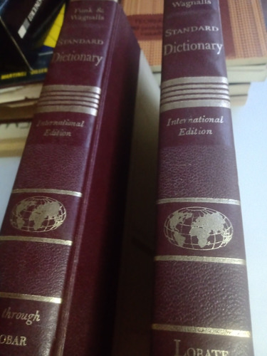 Standard Dictionary Vol. 1 Y 2 Funk & Wagnallis Inglés Lujo